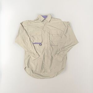 Orvis Fishing Shirt Mens Medium Olive Hunting Camping Lightweight